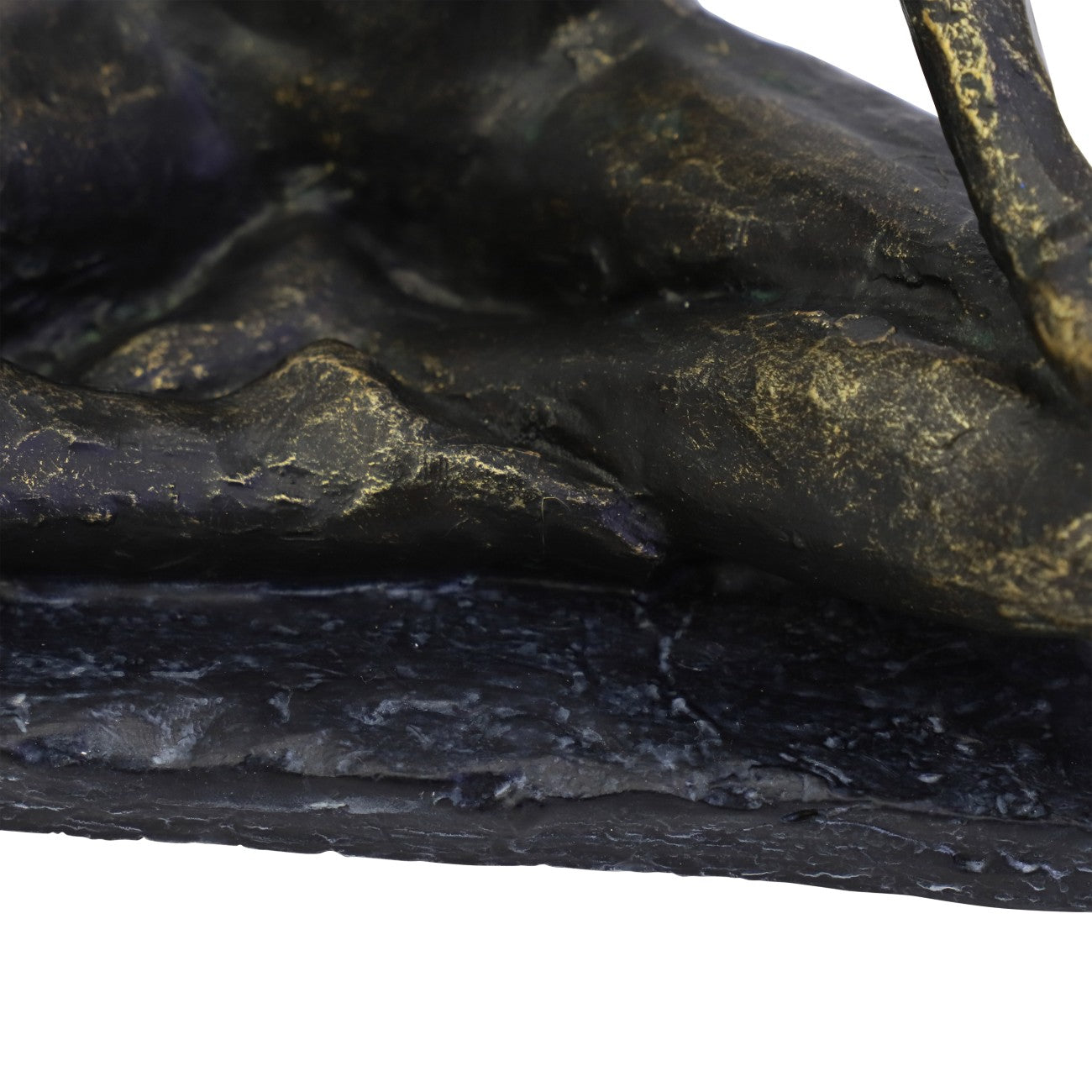 Antique Bronze Yoga Pose Sculpture